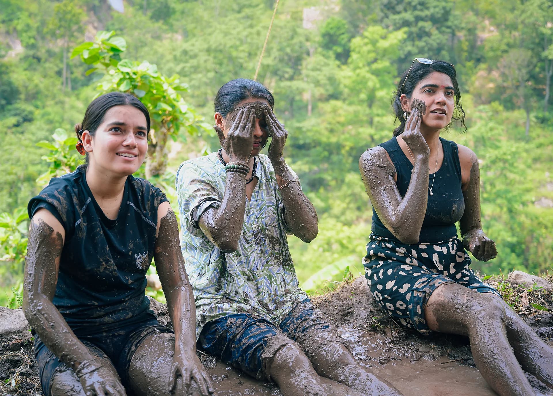 Paddy & Mud Therapy, one day yoga retreat Rishikesh