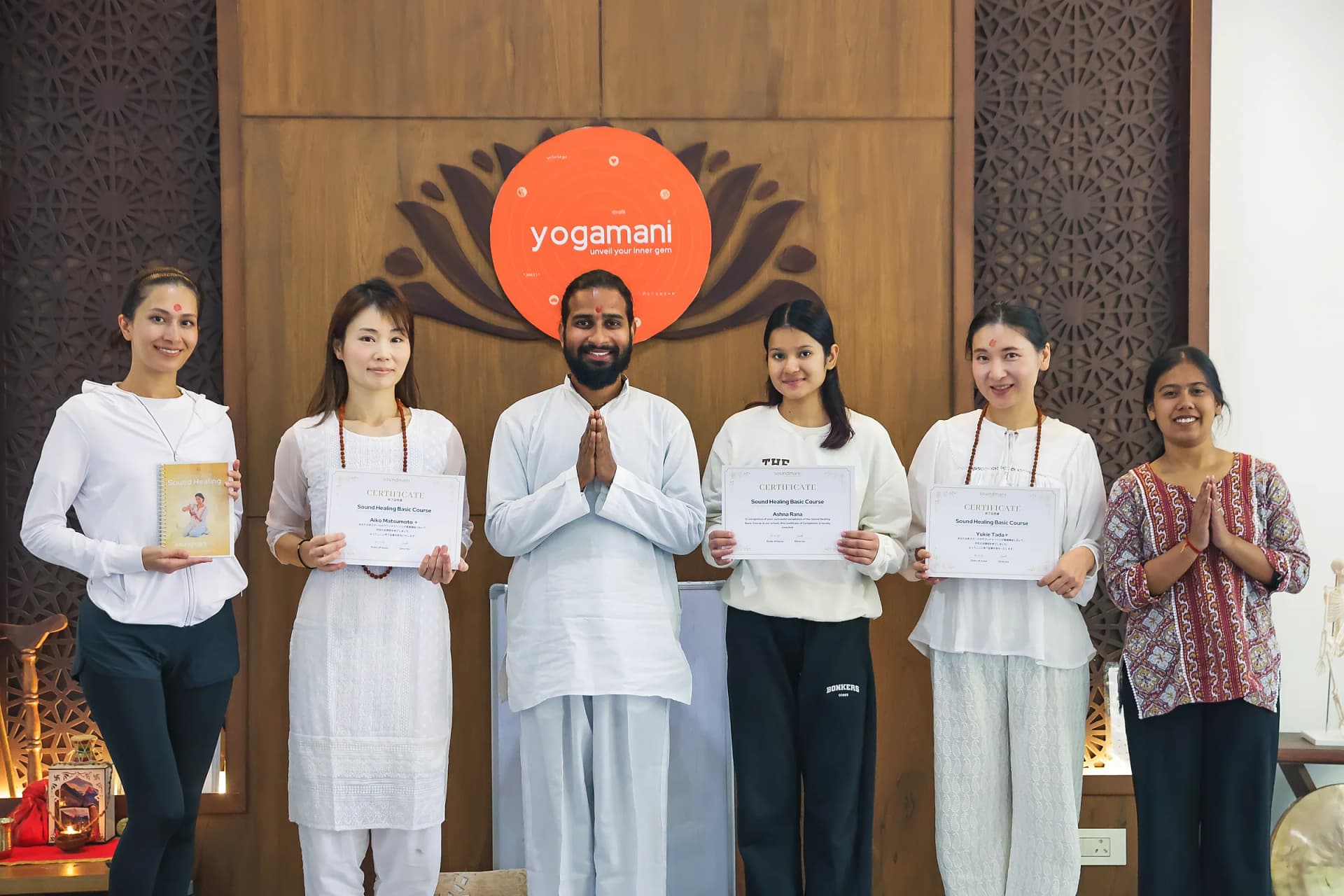 Graduates of a sound healing course