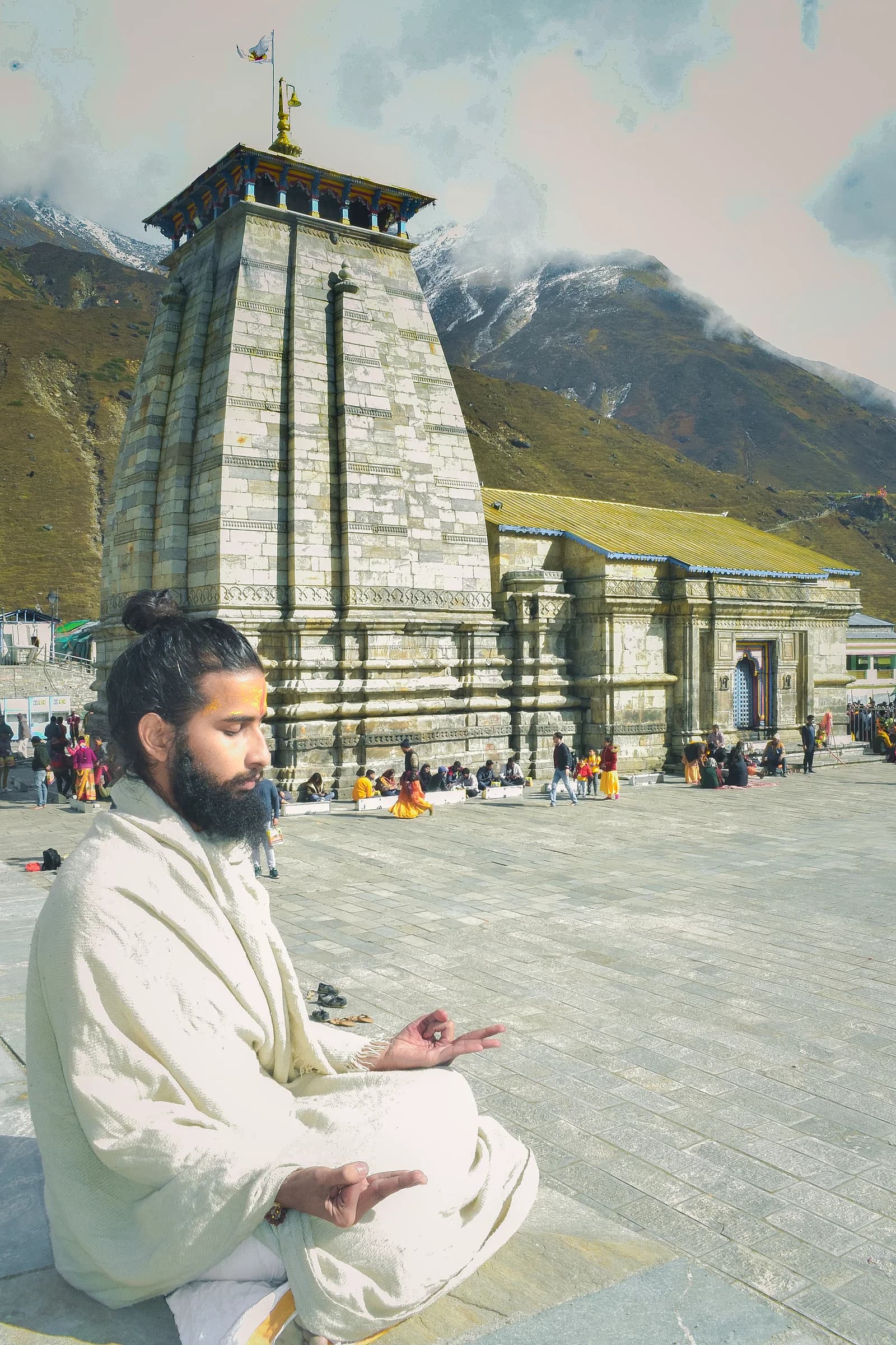 Pilgrims at Kedarnath